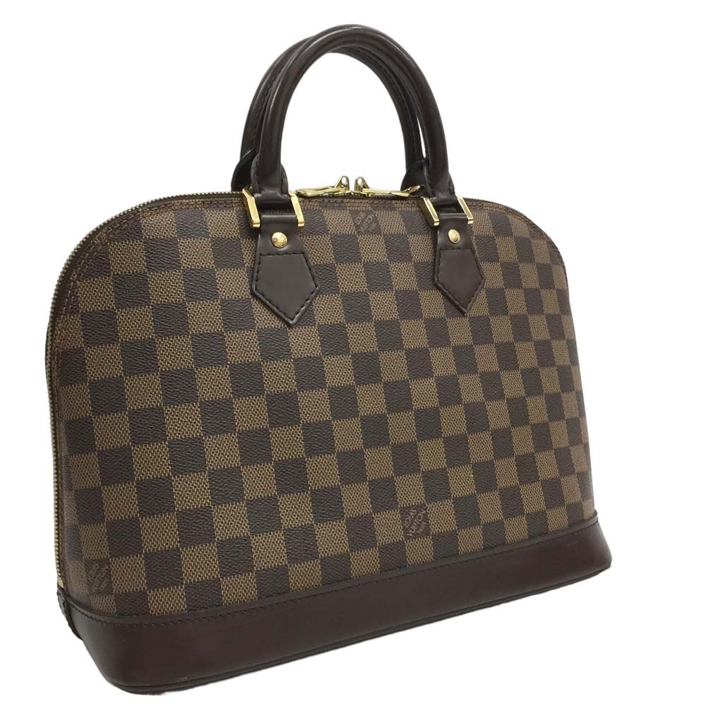 Louis Vuitton Alma Damier Ebene Brown Handbag Brown